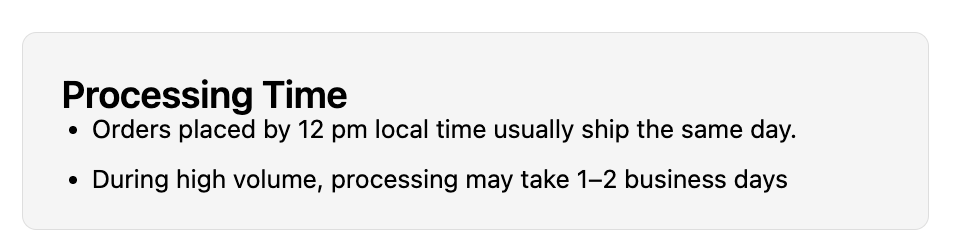 Rich Text Banner checkout block example