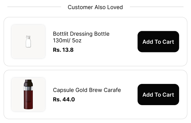 Upsell checkout block example